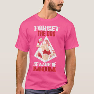 Pas op voor mam grappige kickbokser t-shirt