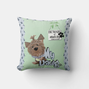 Pas op voor mannelijk Sierkussen 20 x 20 inch