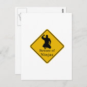 Pas op voor Ninjas Briefkaart (Voorkant / Achterkant)