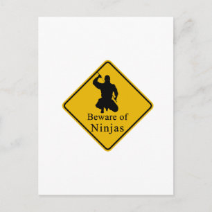 Pas op voor Ninjas Briefkaart