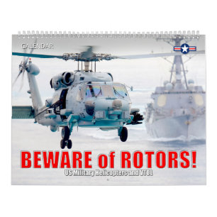 PAS OP VOOR ROTOREN! Amerikaanse militaire helikop Kalender