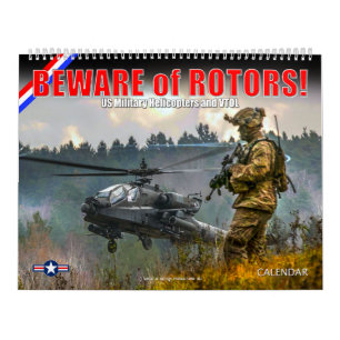 PAS OP VOOR ROTOREN! Amerikaanse militaire helikop Kalender