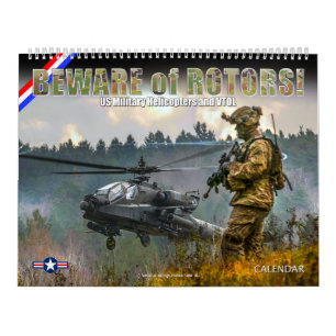PAS OP VOOR ROTOREN! Amerikaanse militaire helikop Kalender