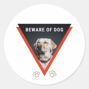 Pas op voor Sticker