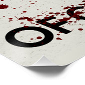 Pas op voor teken van Chupacabra Perfect Poster (Hoek)