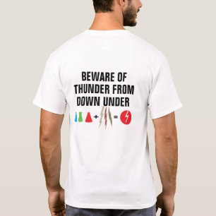 Pas op voor Thunder van Down Under Funny Graphic T-shirt