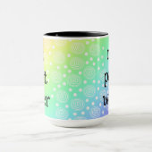 Pas Peindre Eau Drôle Arc-en-ciel Mug (Centre)