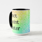 Pas Peindre Eau Drôle Arc-en-ciel Mug (Devant gauche)