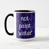 Pas Peindre Eau Drôle Peinture Splatter Café Mug (Gauche)