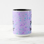 Pas Peindre Eau Drôle Purple Splatter Café Mug (Centre)
