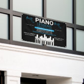 Pas Piano Lessen Muziek Docent Yard Spandoek (Buitenkant Gebouw)