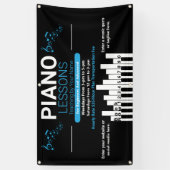 Pas Piano Lessen Muziek Docent Yard Spandoek (Verticaal)