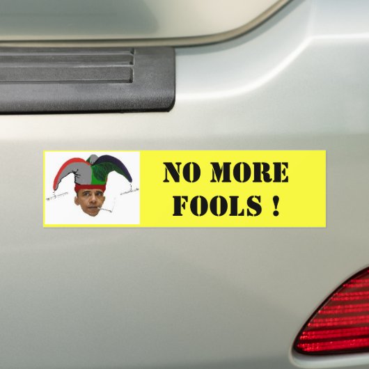 PAS PLUS D'IMBÉCILES ! Autocollant de Bumbper (En voiture)