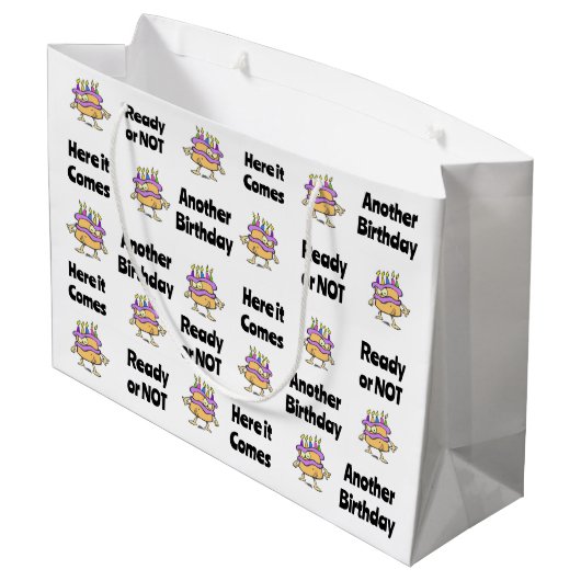 Pas Prêt Pour Un Sac Cadeau Anniversaire (Dos Angle)