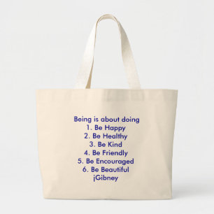 Pas ProductBeing aan is over het doen van jGibney Grote Tote Bag