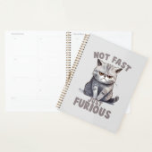 Pas rapide, juste furieux - Humour de chat gris (Devant avec enveloppe)
