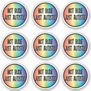 Pas Rude Just Autistic - Sticker Pack