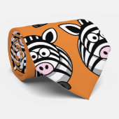 Pas Schattige Zebra Party Stropdas aan (Opgerold)