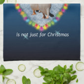 Pas seulement pour Noël serviette de cuisine (Plié)