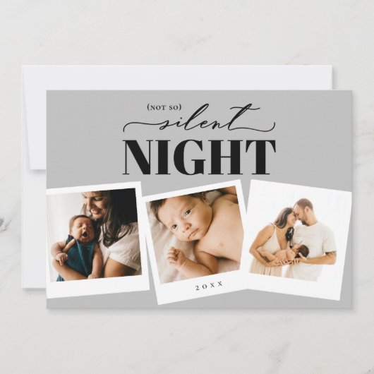 Pas Si Silencieux Nuit Silver Carte photo (Devant)