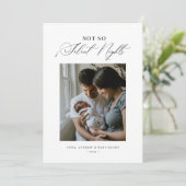 Pas si Silent Night Nouvelle Carte de Noël pour bé (Debout devant)