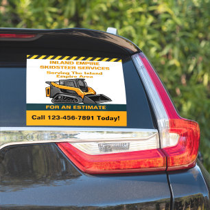 Pas Skid Steer voor Huur Kleine Bedrijfstruck aan Sticker