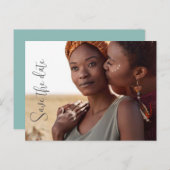 Pas sparen de Aankondiging van de Uitnodiging van (Voorkant / Achterkant)