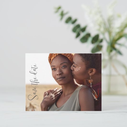 Pas sparen de Aankondiging van de Uitnodiging van (Staand voorkant)