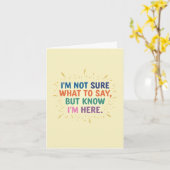Pas Sûr Que Dire Mais Carte Ici (Fleur jaune)