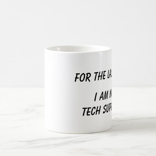 Pas tasse de support technique (Centre)