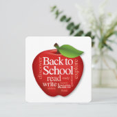 Pas Terug naar School kaart aan (Staand voorkant)