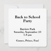 Pas "Terug naar school"-kaart aan Kaart (Achterkant)