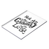 Pas tous ceux qui errent Carnet (Côté gauche)