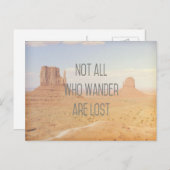 Pas tous qui Wander carte postale (Devant / Derrière)