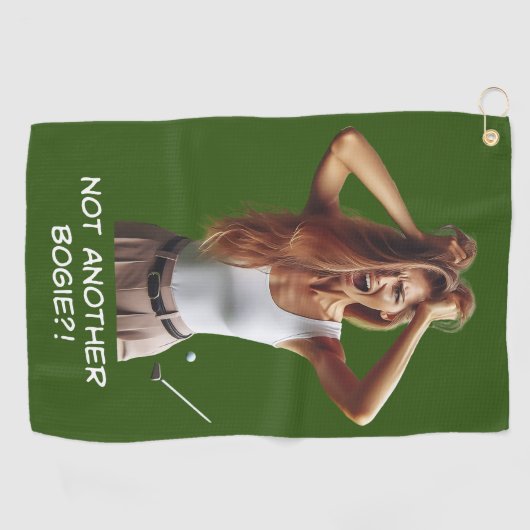Pas un autre bogie ? ! - Serviette de golf pour fe (Horizontal)