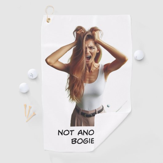Pas un autre bogie ? ! - Serviette de golf pour fe (En situation)
