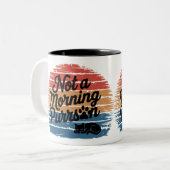 Pas un matin Purson drôle de chatte Mug (Devant gauche)