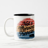 Pas un matin Purson drôle de chatte Mug (Gauche)