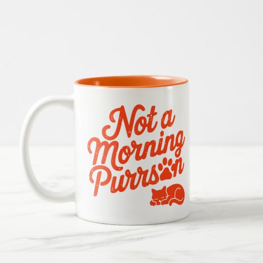 Pas un matin Purson drôle de chatte Mug (Gauche)