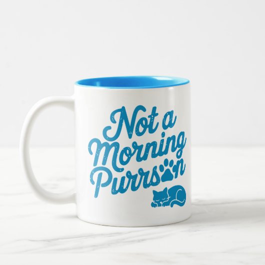 Pas un matin Purson drôle de chatte Mug (Gauche)