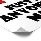 Pas un snob Affiche drôle (Coin)