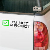 Pas un Sticker Robot Bumper (Sur camion)