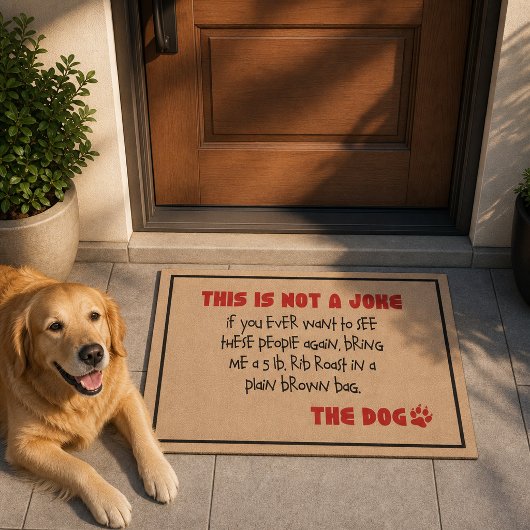 Pas une blague - Le Tapis de sol pour chien