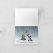 Pas... une carte de dessin pour chiens de Noël de  (Intérieur)