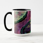 Pas une mauvaise journée abstraite tasse conçue (Gauche)