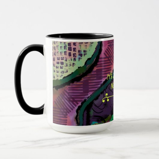 Pas une mauvaise journée abstraite tasse conçue (Gauche)