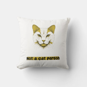 Pas une personne chat – Coussin décoratif visage d