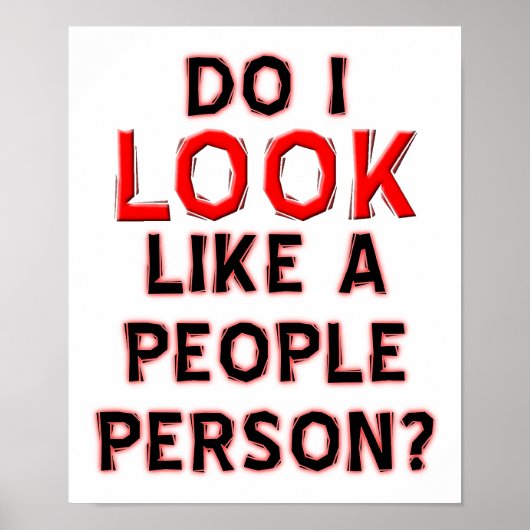 Pas une personne drôle Poster (Devant)