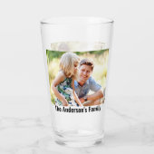 Pas uw 2 foto's aan | Aangepaste naam | Tekst afdr Glas (Achterkant)