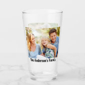 Pas uw 2 foto's aan | Aangepaste naam | Tekst afdr Glas (Voorkant)